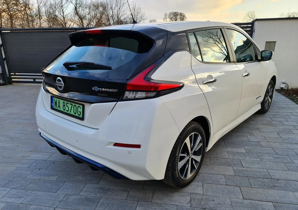 Nissan Leaf cena 73900 przebieg: 46200, rok produkcji 2018 z Warszawa małe 211